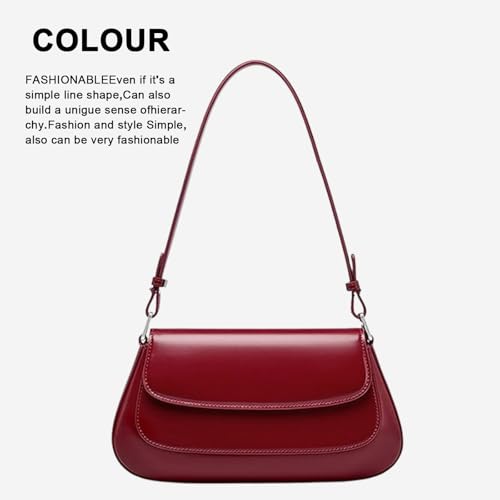 Small Saddle Bag for Women, Genuine Leather Crossbody Purse with Adjustable Strap - Shoulder Bag & Armpit Handbag4