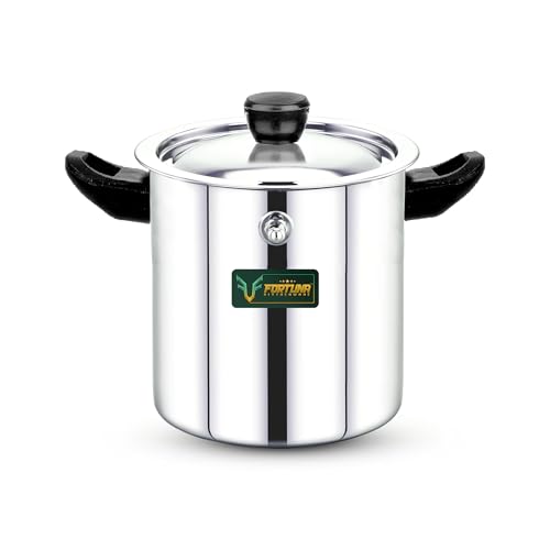 Image of 2 Litre, 5-Star Stainless Steel Milk Boiler | Steel Milk Pot With Lid | Milk Cooker With Handle, Knob, Whistle | Milk Pan, Induction Compatible (2 litres)