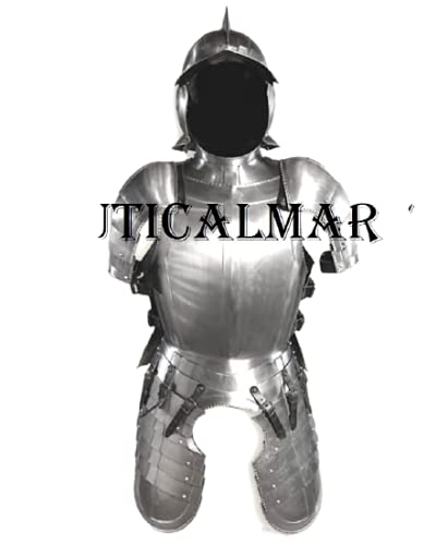 NauticalMart Medieval Half Suit of Armor Combat Body Armour Breastplate with Helmet Halloween