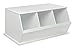 Badger Basket Three Bin Storage Cubby - White