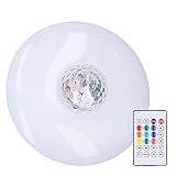 Cocoarm Lampada da Proiezione a LED Lampada Bluetooth E27 24W RGB con Telecomando con Altoparlante Effetto Ondulazione Dinamica Illuminazione a 360 Gradi per Feste Camera da Letto Bar Hotel Casa