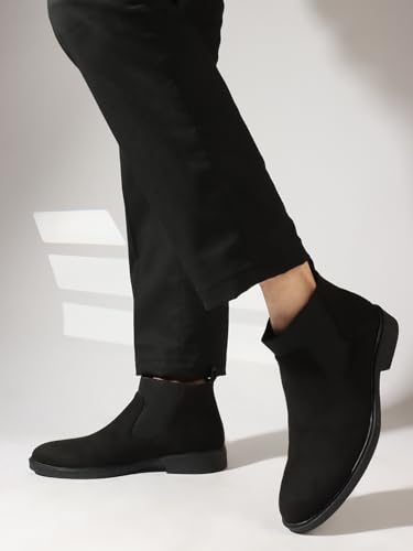 Image of Carlton London Men's Chelsea Comfortable Slip-On Round Toe Boot