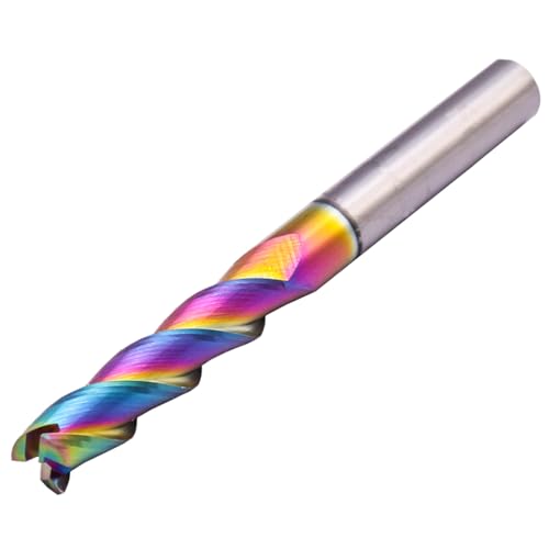 Image of 3 /8 inch 3 Flute Solid Carbide Long End Mill, 4 inch Overall Length, DLC Coated | 37 Helix, 3 /8 inch Cutting Dia, 3 /8 inch Shank Dia, 1-3 /4 inch Length of Cut, for Milling Aluminum and Copper, Square End