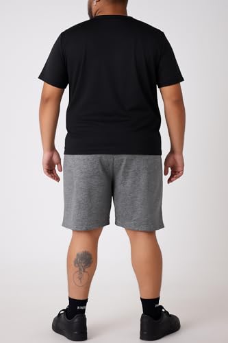 Kit 3 Shorts Bermuda Dry Fit Anti-Suor Plus Size Masculina Academia Treino G1 ao G3 (Preto/Chumbo/Ci