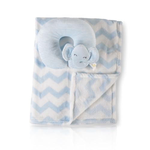 Canguro Coperta Bambino Sammy Dimensioni 90 X 75 Cm Coperta Cuscino Coccolone, Colorazione:Blu - 3