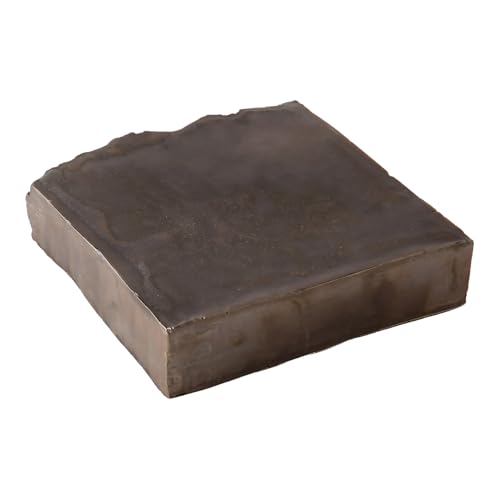 五十嵐務 台皿 中 ブロンズ釉 美濃焼 17-18.5×16-17×4cm 約1000-1400g 流氷 銅風 お香立て