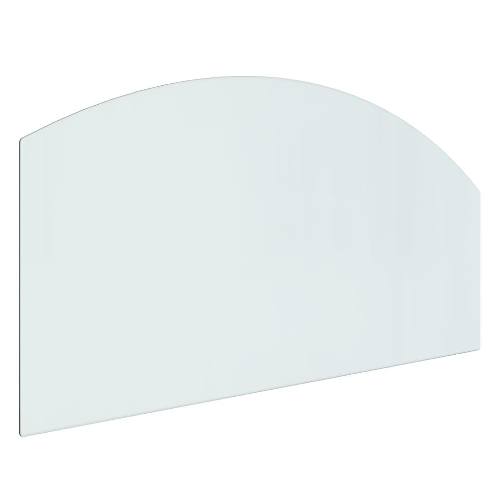 Plaque en Verre pour Cheminée 100x50 cm Protection Anti Feu