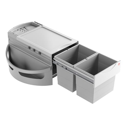 Hailo Abfallsammler Rondo | Eckabfallsammler für 90x90 Eckunterschrank |...