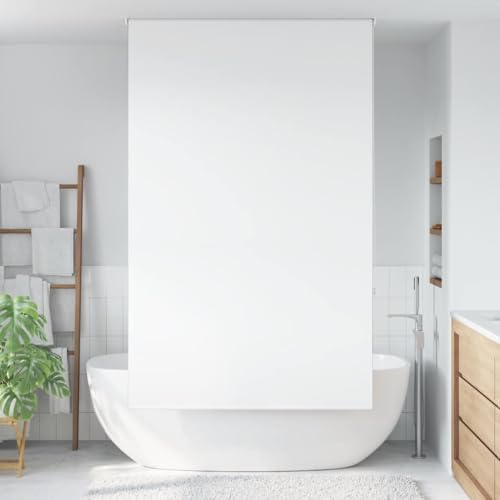 vidaXL Duschrollo 120x240 cm Stoffbreite 116 cm, Duschvorhang, Badewannenvorhang, Seitenzugrollo, Dusche Rollo, Badewannenrollo, Duschvorhang-Rollo