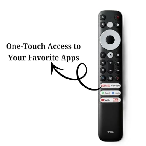 Image of Replacement Remote Control for TCL Smart TV (Non-Voice) - Compatible with TCL LED, UHD & Android TVs | Dedicated ZEE5, Netlix & Prine Video Hotkeys | Check Model Compatibility Before Buying