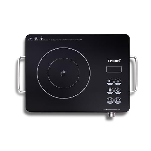 Image of CRESTA 2200W Infrared Stove | A Grade Micro Crystal glass | Sensor Touch Controls |Staged Power |Preset Menus.