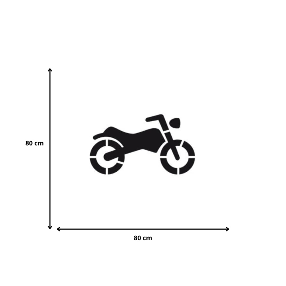 Signalétique.biz France - Motorrad-Schablone, Verkehrsschablone, Bodenmarkierung, Markierungsschablone