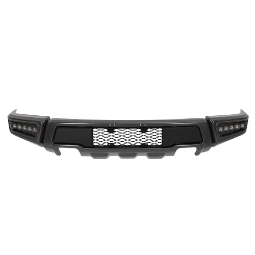 BALOCEO Front Bumper W/LED Fog Lights Compatible with 2009 2010 2011 2012 2013 2014 Ford F150 Crew/Extended Cab Pickup 4-Door/Standard Cab Pickup 2-Door Except Raptor Model Raptor Style Bumper 3 Pcs