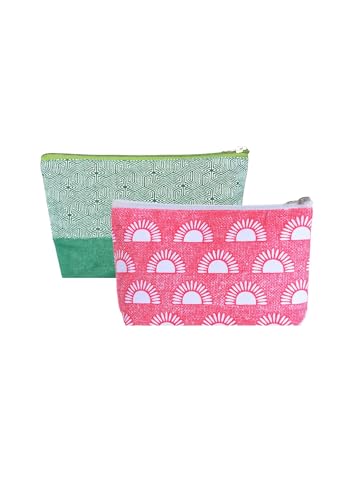 Image of Greencraft Makeup Pouch for Women | Multipurpose Pouch for Travel Carry Cute, Carry Smart & Your Daily Companion, Everywhere - Multicolor