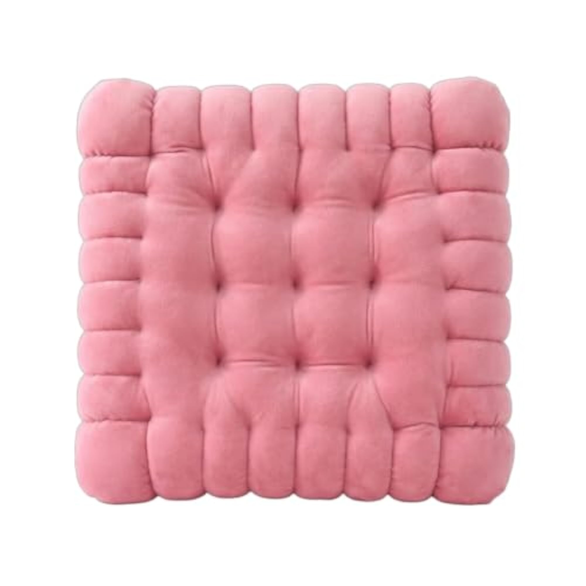 Padded Cushion Thick Square Seat Cushion, Pink
