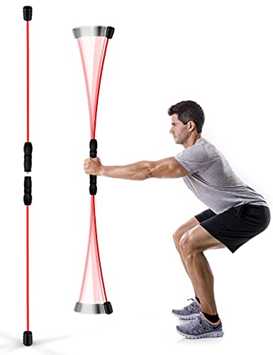 Elastic Fitness Exercise Bar,High Frequency Vibration,Fast Body Shaping And Weight Loss.Resistance Workouts In Home Gym.Muscle Rehabilitation,Aerobic Exercise Fitness Equipment