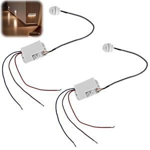 2 Stück Gaouto Mini Infrarot Bewegungsmelder