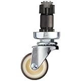 Hammer Pipe Insert Swivel Urethane Wheel (Nylon Wheel) 1.6 inches (40 mm) Diameter 1.3 inches (32 mm) 4201EN-UR40