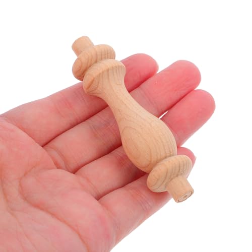 10 Husillos de Madera sin Terminar para Muebles y Manualidades 5