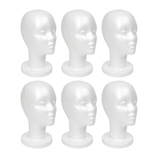 STUDIO LIMITED Styrofoam Wig Head Set