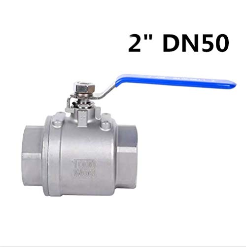 Válvula de bola de acero inoxidable 2 pulgadas DN50 para tuberías con rosca BSPT 3