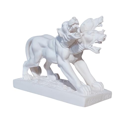 Cerberus Statue Mythical Hound Greek Roman Underworld Dog Sculpture Figurine 5.90 inches