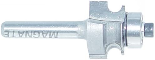 Magnate 5809 Edge Beading Carbide Tipped Router Bit - 3/16" Bead Diameter; 1/4" Shank Diameter