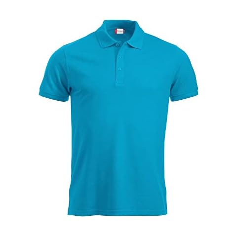 CLIQUE Men's Turquoise Manhattan Half Sleeve Polo Cover