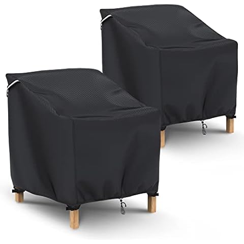Gasadar Patio Chair Cover - 2 Pack, Patio Furniture Covers Waterproof, Heavy Duty Outdoor Chair Covers for Outdoor Furniture,Lawn Outdoor Furniture Cover -32" W x 37" D x 36" H Cover