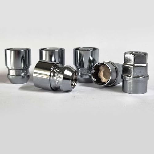 TRACER Felgenschloßmuttern M12x1.5 - Kegelbund 60° - Länge 34mm Schlüsselweite 19/21 mit 2x Schlüssel kompatibel mit Ford, Chrysler, Toyota, Hyundai, KIA, Honda, Mazda (chrom) TRACER Felgenschloßmuttern M12x1.5 - Kegelbund 60° - Länge 34mm Schlüsselweite 19/21 mit 2x Schlüssel kompatibel mit Ford, Chrysler, Toyota, Hyundai, KIA, Honda, Mazda (chrom)