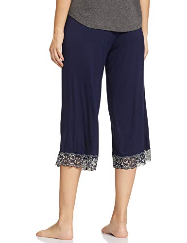 Image of Amante Solid Below Knee Mid Rise Capri Sleep Bottom