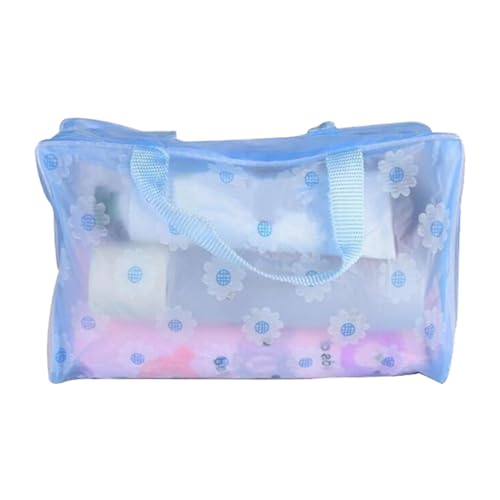 Borsa Cosmetica, Stampate Pochette Trucchi da Viaggio, Trucco in PVC Trasparente, Borsa da Toilette da Viaggio, Trousse Trasparente Impermeabile, borsa portatile impermeabile da viaggio (viola)