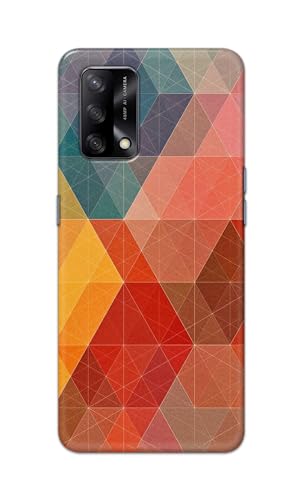 Image of Printed Hard Back Cover Case for Oppo F19 | Oppo F19s | Oppo A74 4G Back Cover (Crumpled Design) -1111
