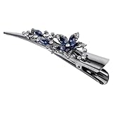 GETAJGHSD Pinzas de Cocodrilo para Cabello de Mujer Diseño Antideslizante y Estilo Metálico Brillante, Ideales para Fiestas y Peinados Rápidos