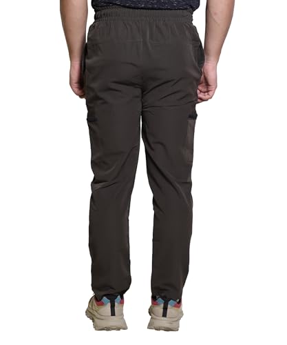 Image of Track Pant for Men - Polycotton Joggers, Gym Pants & Lowers for Men with Adjustable Waist, Moisture-Wicking Fabric & Pockets - Cargo & Ideal Sports Pajamas for Workout & Casual Wear