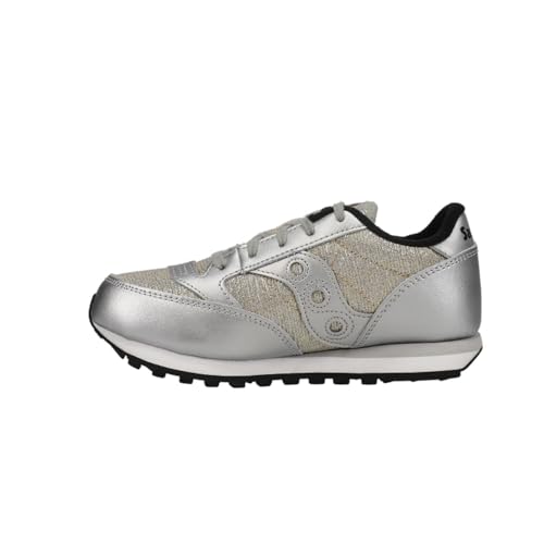 Saucony Kids Girls Jazz Original Glitter Lace Up Sneakers Shoes Casual - Silver3