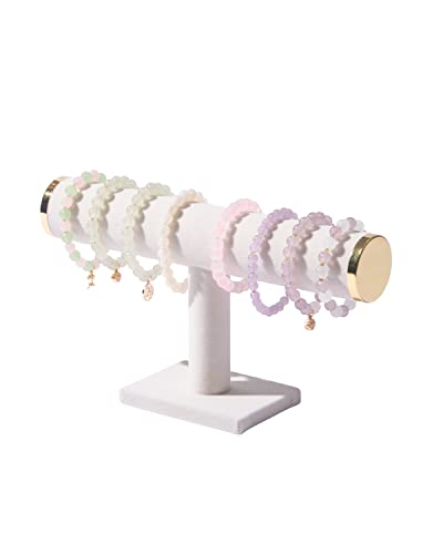 Ausalivan Bracelet Holder Stand,Bracelet Organizer Display for Selling,Bangle Organizer for Women,Watch Storage Holder for Men,Jewelry Business Supplies (Beige + metal lid)
