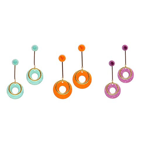 Modern Mutiyaar Candy Jewellery 3 Pairs Combo pack Designer Fashion Earrings for Women and Girls