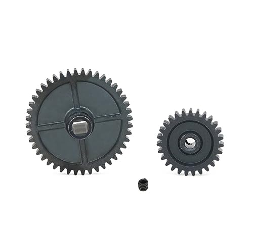 Bevel Gear Pinion Hardware Mechanical 1Set 17T 42T Metal Gear and Pinion Kit for 1/14 144001 124018 124019 Parts