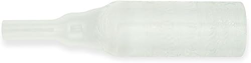 Hollister 97529 InView - Catéter externo macho de silicona, paquete de 100, 1.142 in, suministros de catéter transparente, catéter externo para