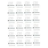 Fixations murales pour miroir : les clips au look élégant font également ressortir votre miroir, offrant une flexibilité supplémentaire, clips pour miroir de salle de bain