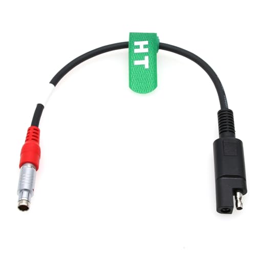 HangTon Power Cable for Sokkia GRX-3 GRX3 Receiver, SAE External Battery 12V Charging to ODU 5 pin