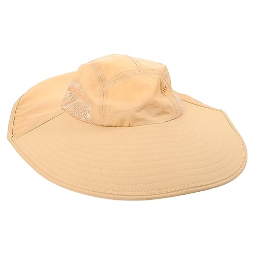 Totority Unisex Sun Shade Hat Quick Dry Visor Hat for Beach Outdoor Activities UV Protection for Summer Washable Breathable Fishing Cap Khaki