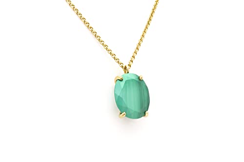 Collier Malachite Long en Or Sublimer Votre Style Quotidien ou Vos Soirées Chic