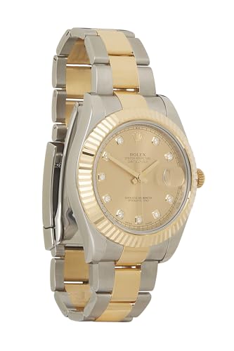 Pre-Loved 18K Yellow Gold & Diamond Jubilee Datejust 11633 41mm, Gold