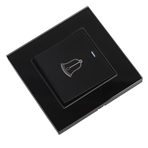 Campanello nero, pulsante dell'interruttore del