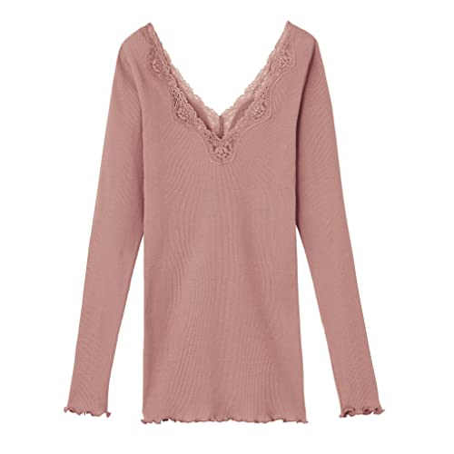 インナーウェア TucheCOTTON LACY 8分袖 レディース シュガーブラウン M
