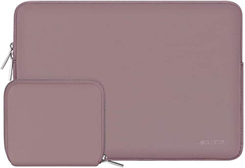 Image of MOSISO Laptop Case 16 inch, 15-15.6 inch Laptop Sleeve Bag Compatible with MacBook Pro 16 inch, HP, Acer, Dell, Lenovo, ASUS Notebook, Neoprene Computer Sleeve Bag with Small Case, Brick Red