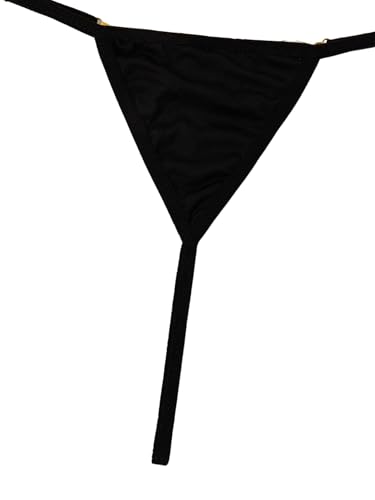 Image of RoseSeek Women's Sparkling Butterfly Chain Underwear Low Rise Cheeky G String Panty