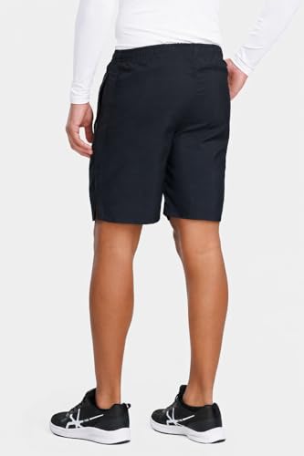 Image of TYKA Mycra Shorts for Men | Polyester Training Shorts | Quick Dry Gym Running Sports Wear Black